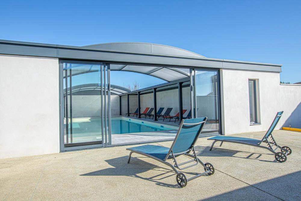 Le Pacha Maison Avec Piscine/Parking/Wifi/Plages 5Kms Ле-Мат Экстерьер фото